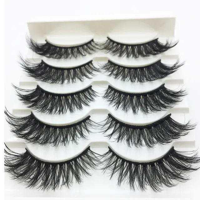 5 Pair 3D Mink Eyelashes