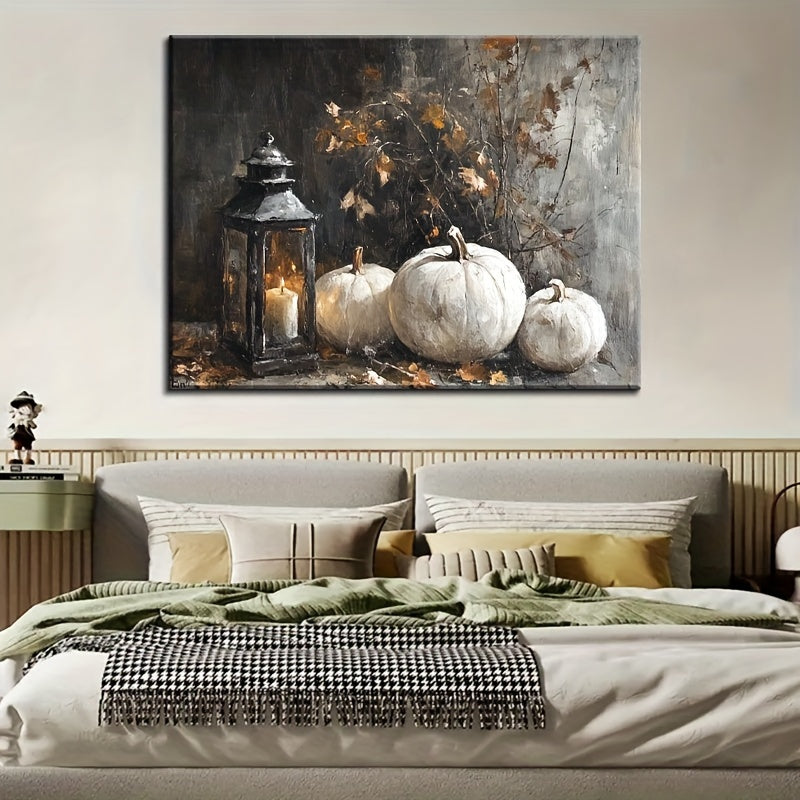 White Pumpkin Still Life Painting