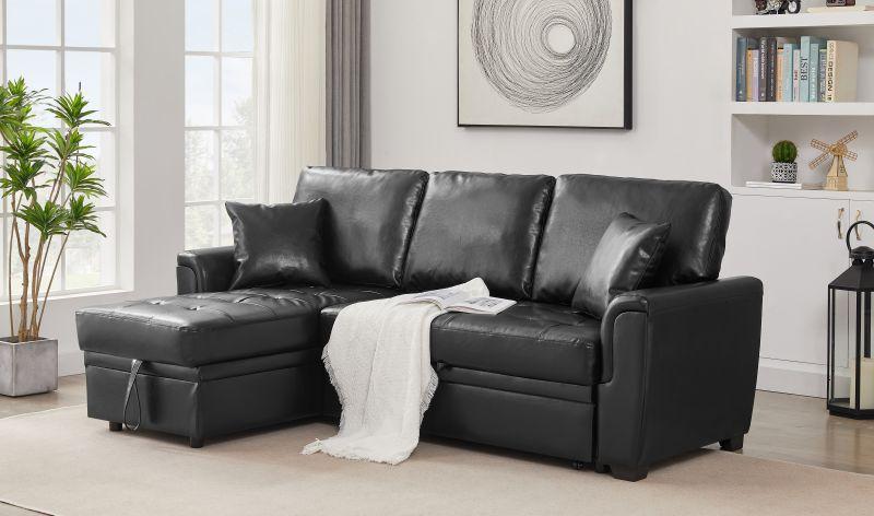 PU Leather Tufted Sofa