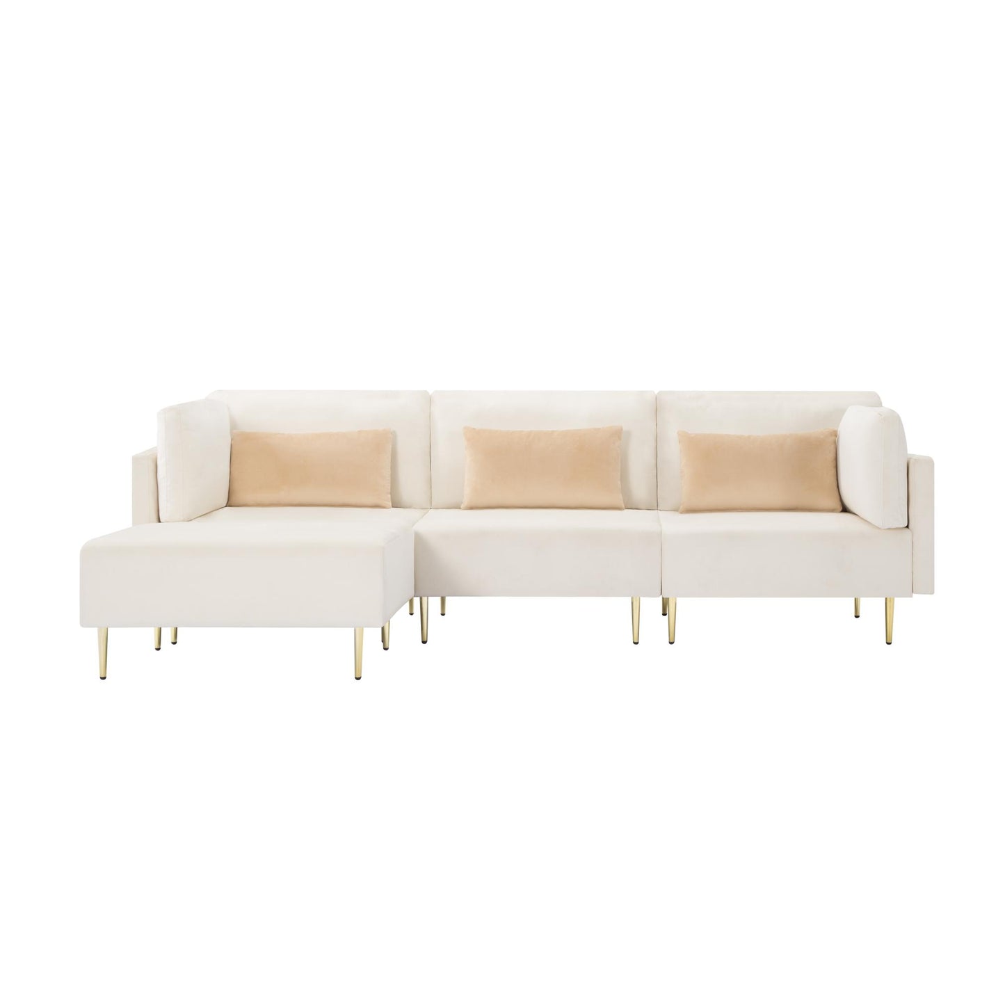 L - Shaped Sectional Sofa with ottoman