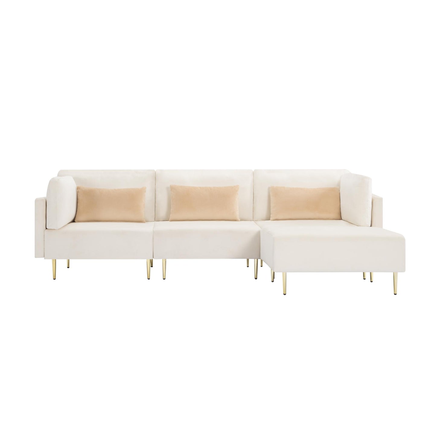 L - Shaped Sectional Sofa with ottoman