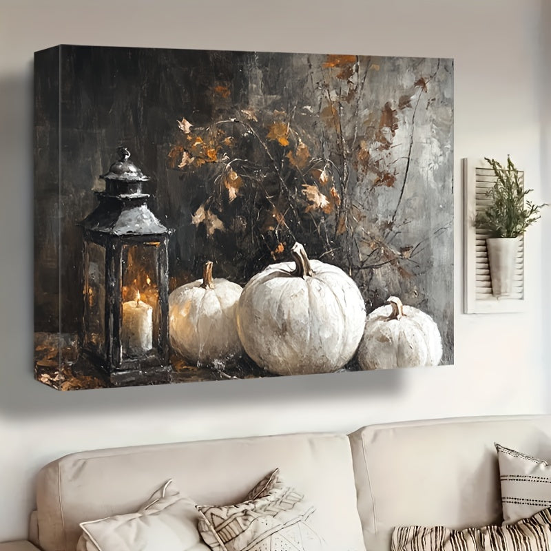 White Pumpkin Still Life Painting