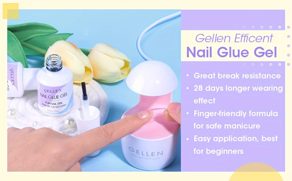 Gel Nail Glue 2PCS