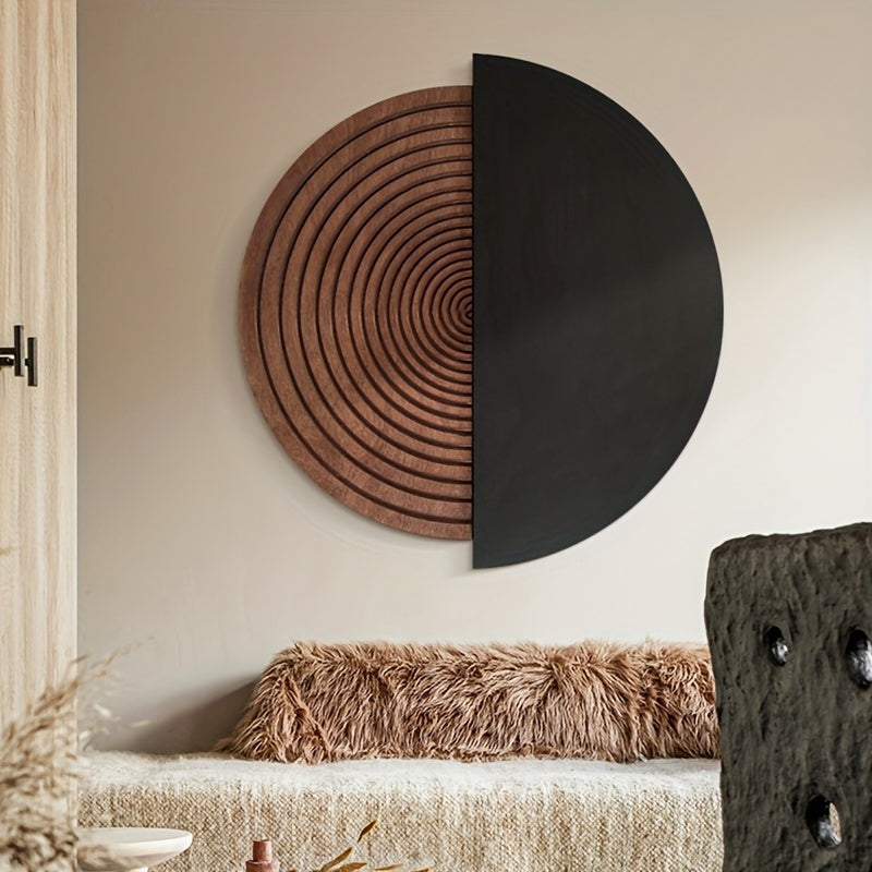 Wooden Boho Half-Circle Decor