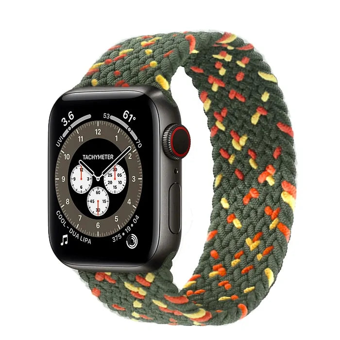 Braided Solo Loop Nylon Band for Apple Watch Series 3-6 & SE