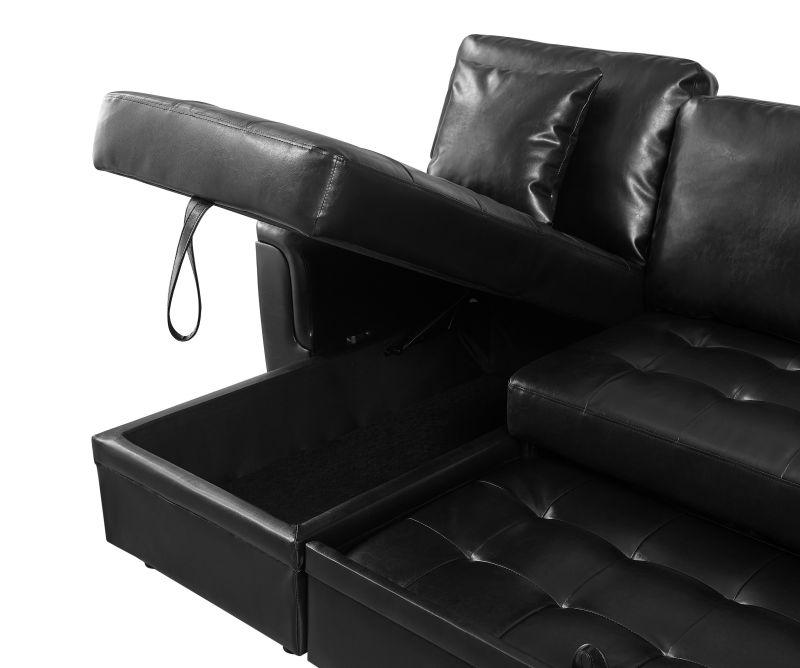 PU Leather Tufted Sofa