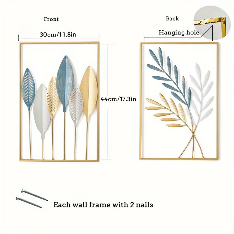 Metal Leaf Wall Decor Wall