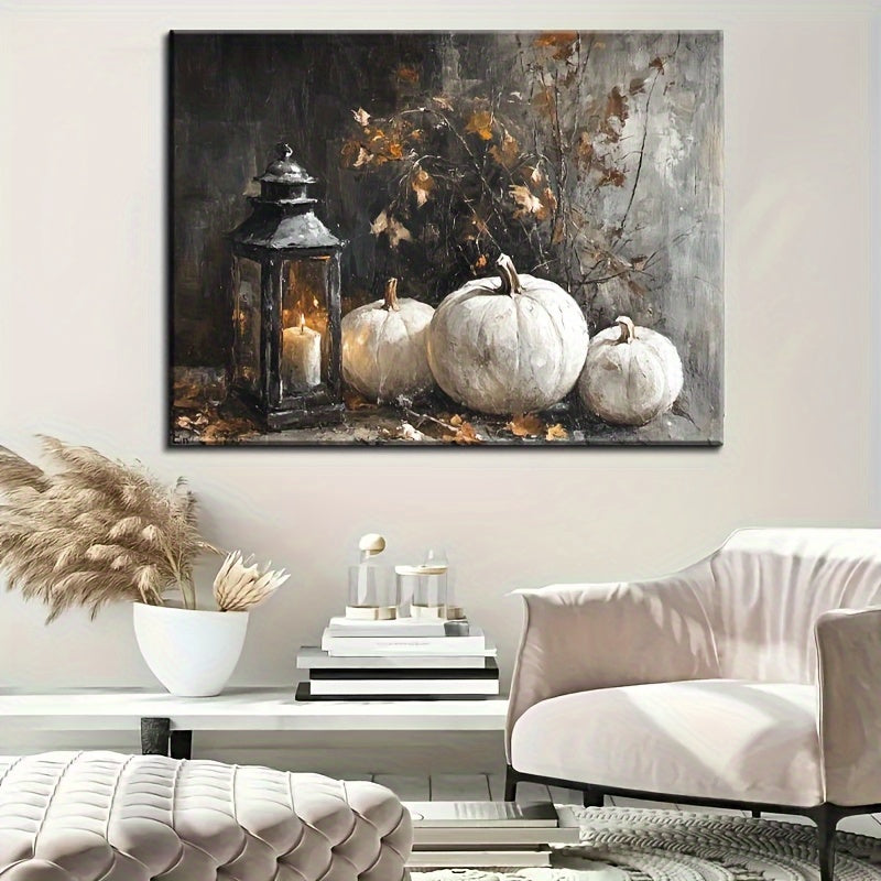 White Pumpkin Still Life Painting