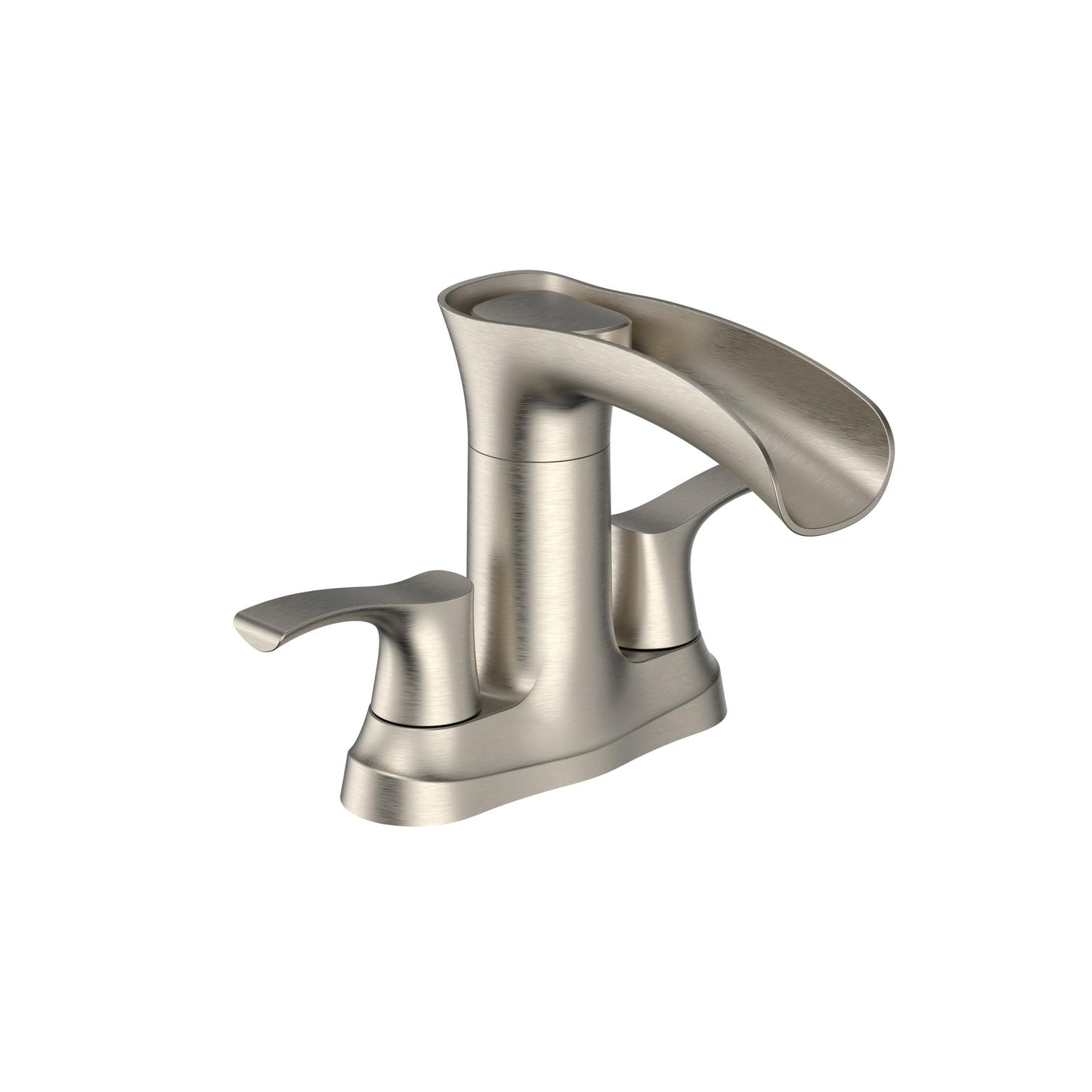 Waterfall Spout  Two Handle Bathroom Faucet