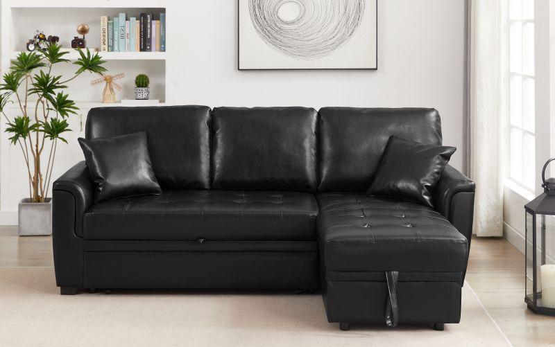 PU Leather Tufted Sofa