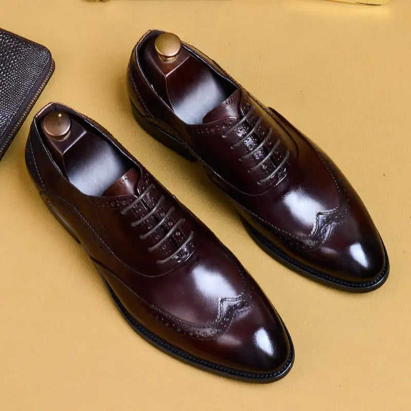 Genuine Leather Oxfords