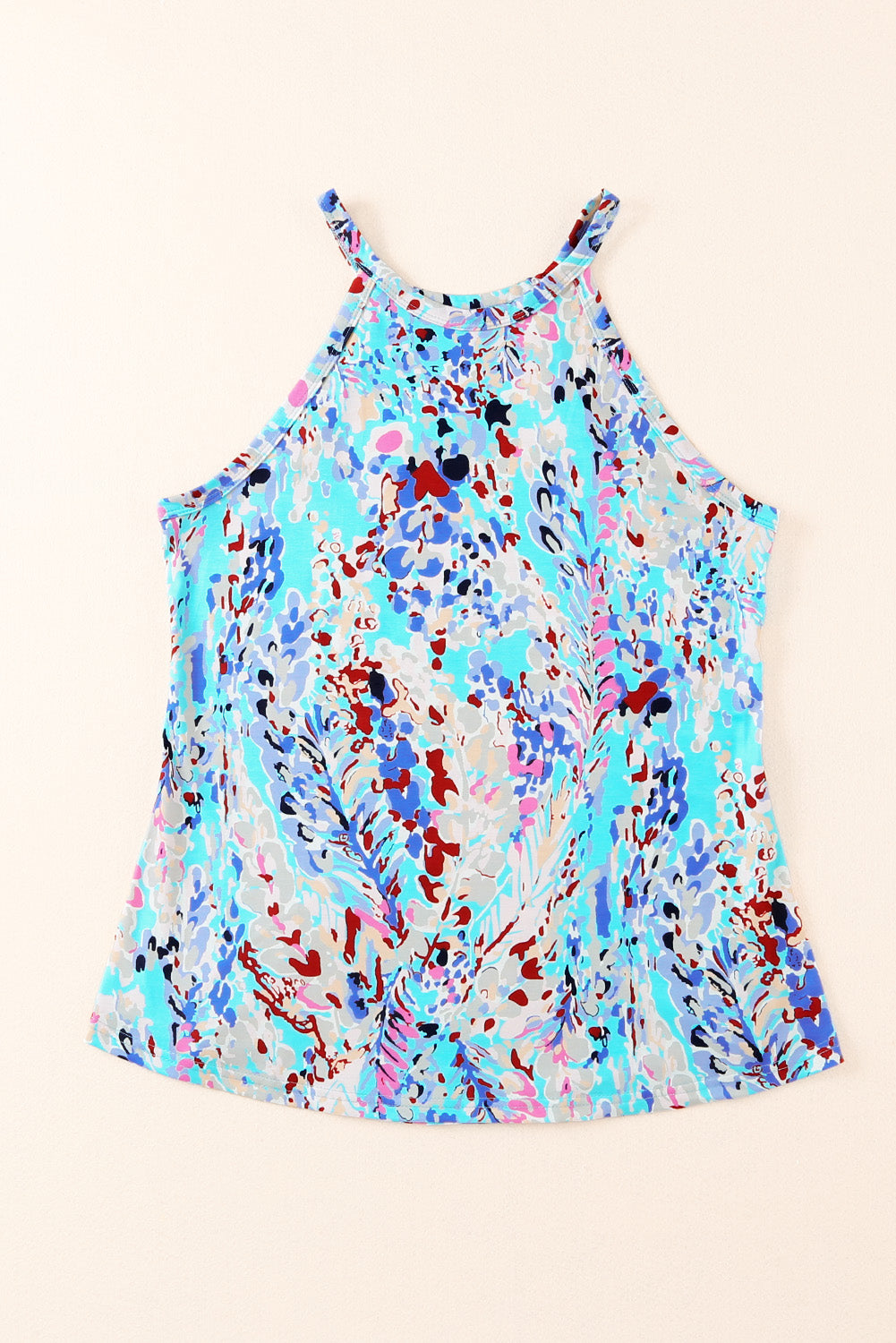 Multicolor Abstract Print Boho Camisole