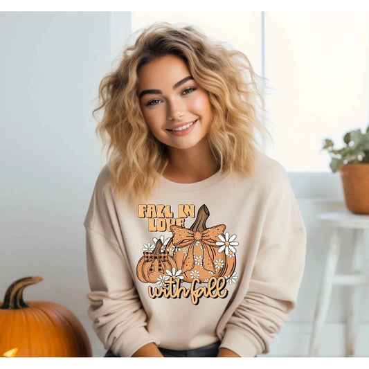 Fall in Love With Fall Bows Sweatshirt