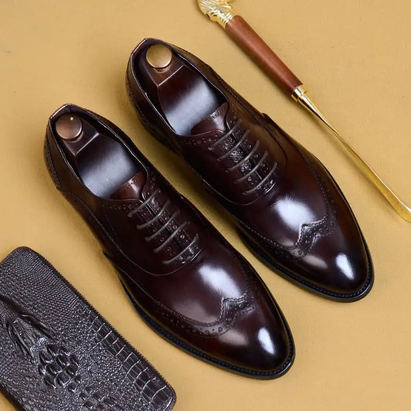 Genuine Leather Oxfords