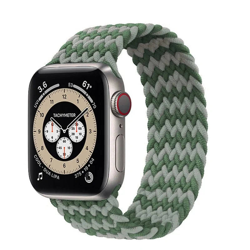 Braided Solo Loop Nylon Band for Apple Watch Series 3-6 & SE