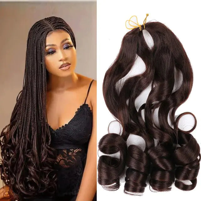 French Curl Braiding Synthetic Hair