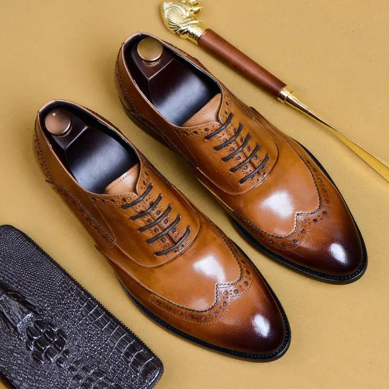 Genuine Leather Oxfords