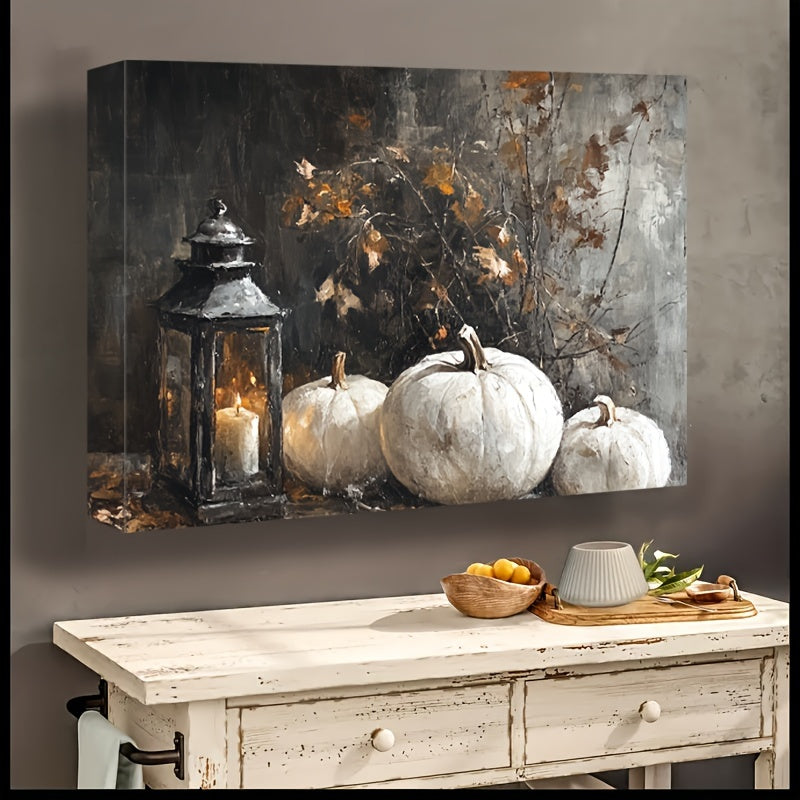 White Pumpkin Still Life Painting