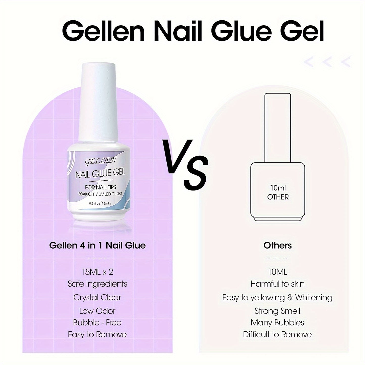 Gel Nail Glue 2PCS