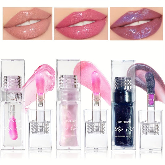 3 Pieces Color Changing Long-lasting Moisturizing and Plump Lip Gloss