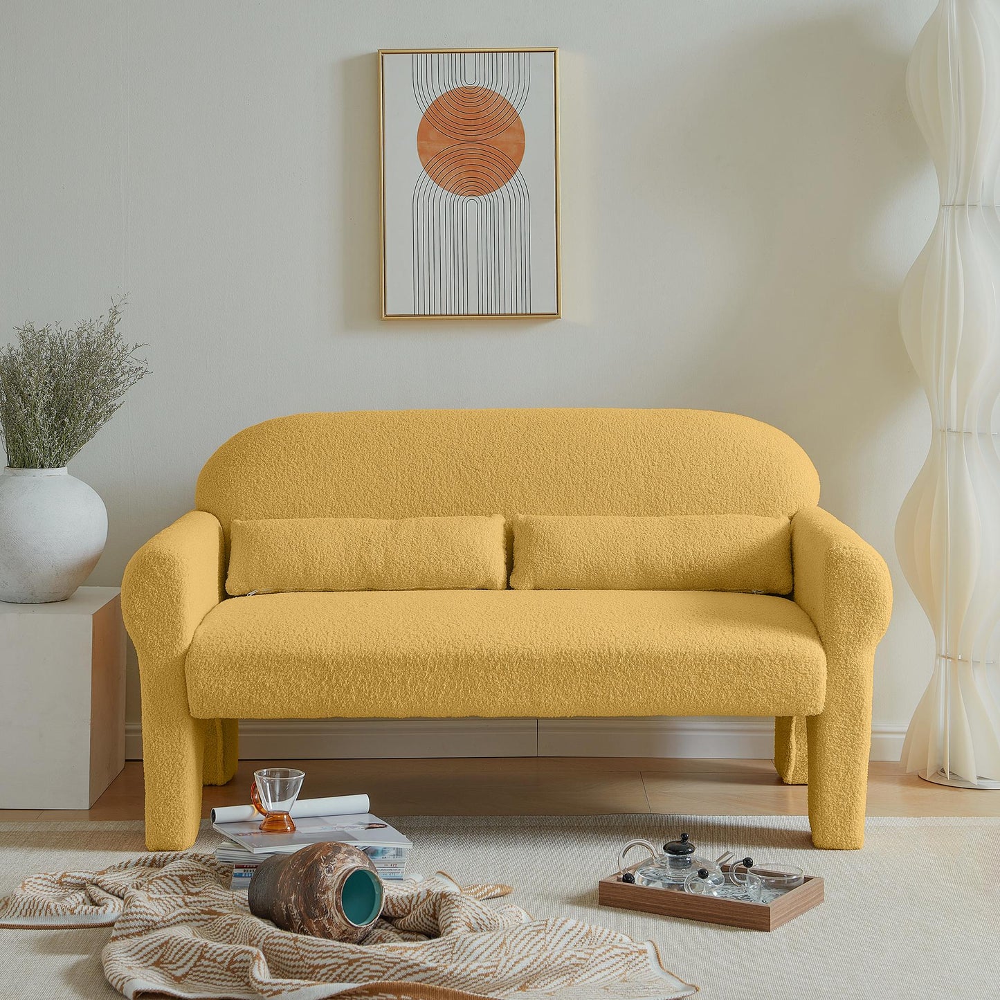 Teddy Fabric Loveseat