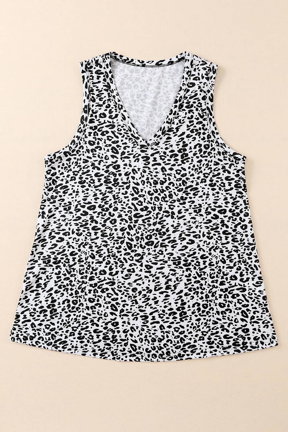 Cheetah V Neck Casual Tank Top for Women*