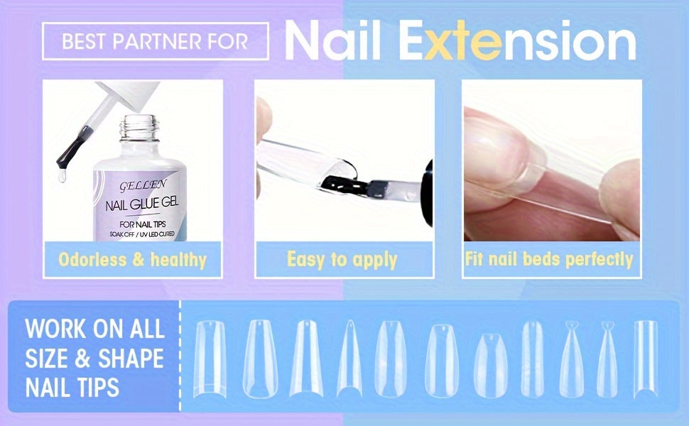 Gel Nail Glue 2PCS