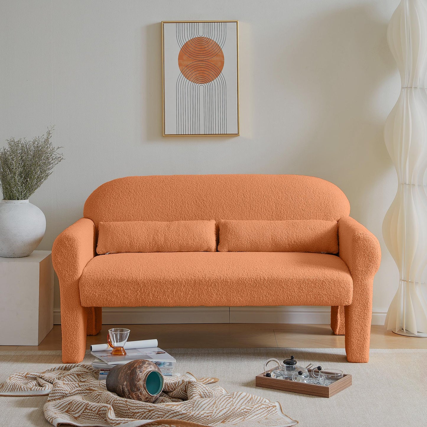 Teddy Fabric Loveseat