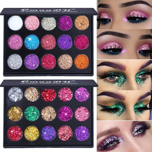 Two Sets Sequins Eye Shadow Palette