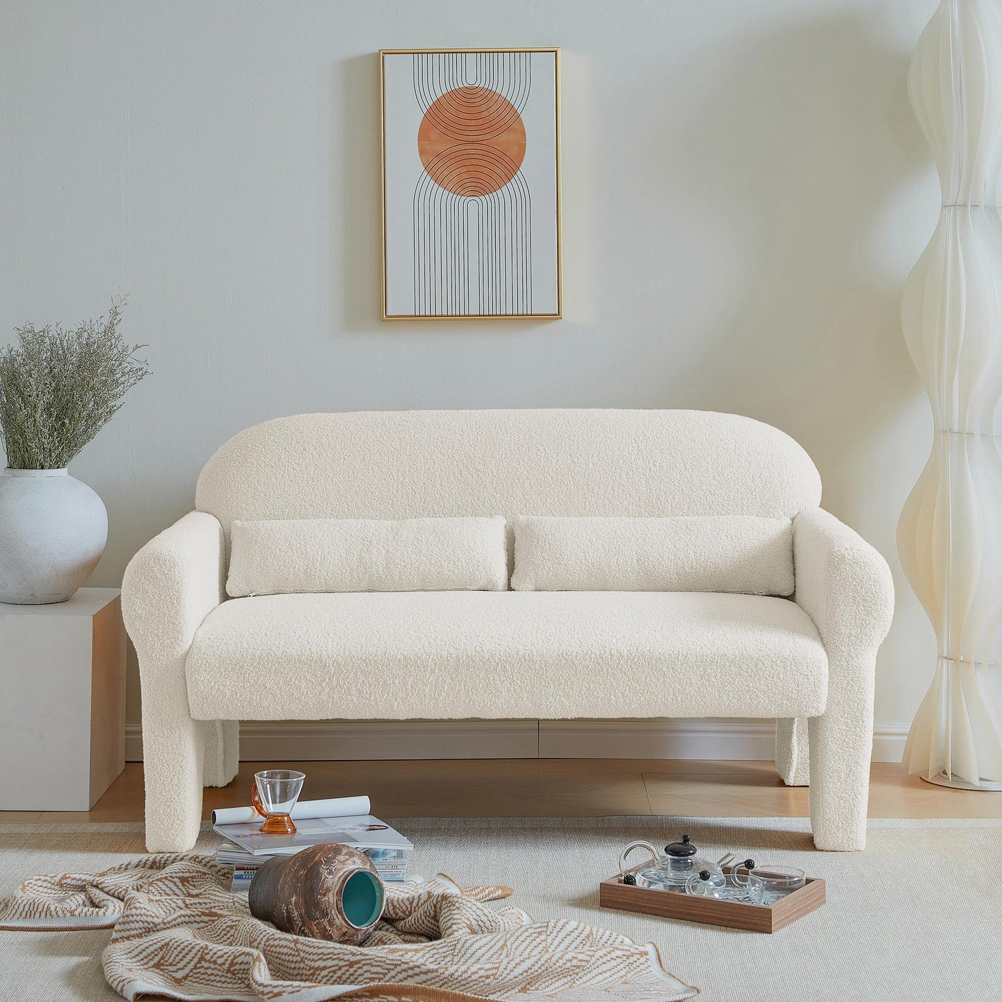 Teddy Fabric Loveseat