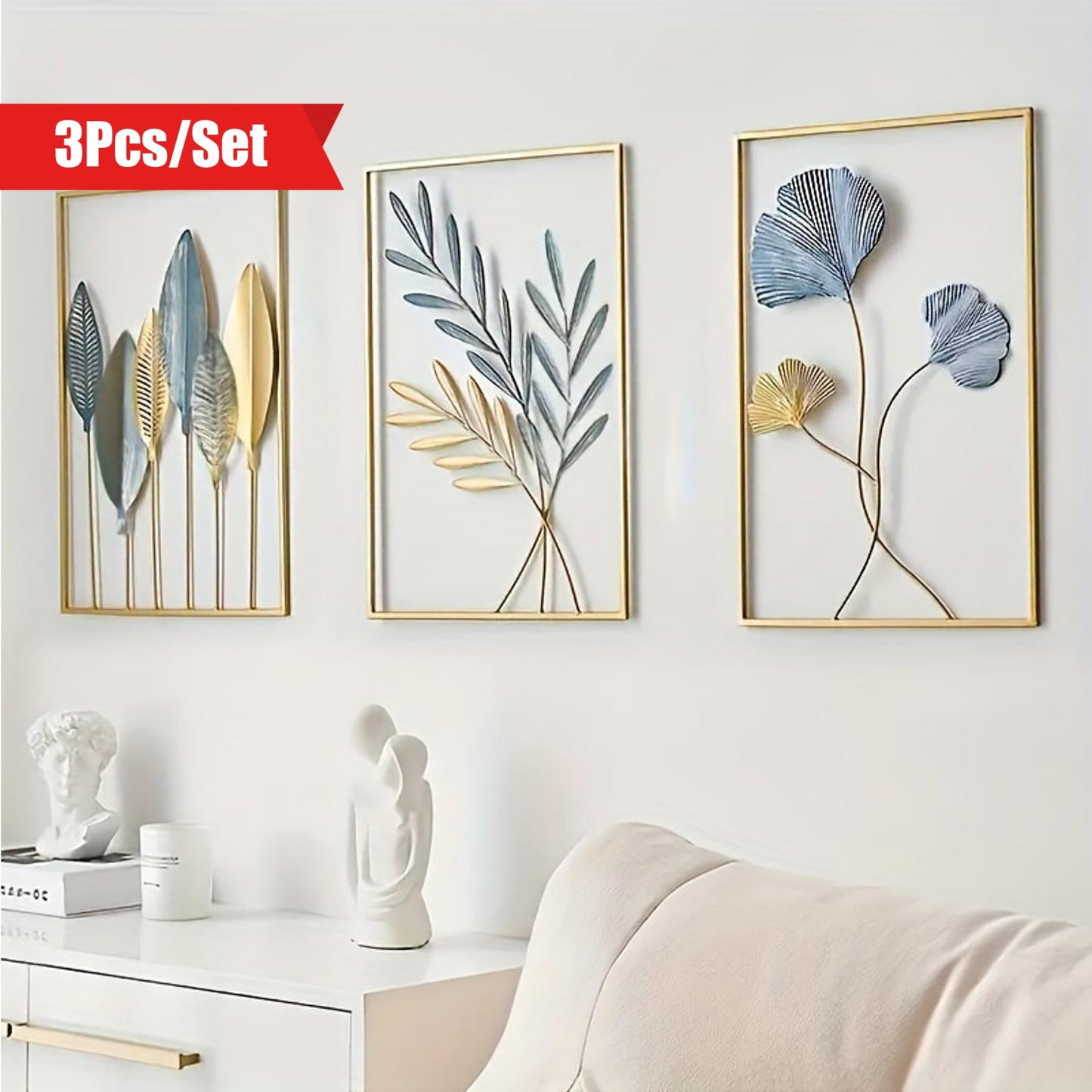 Metal Leaf Wall Decor Wall