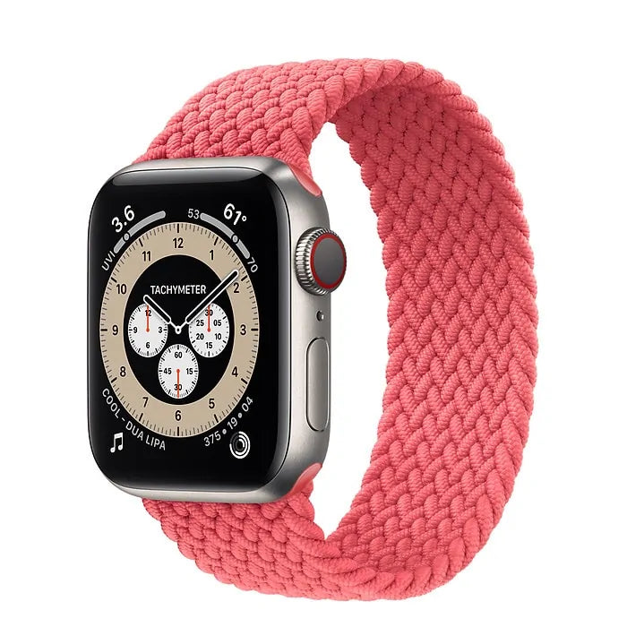 Braided Solo Loop Nylon Band for Apple Watch Series 3-6 & SE