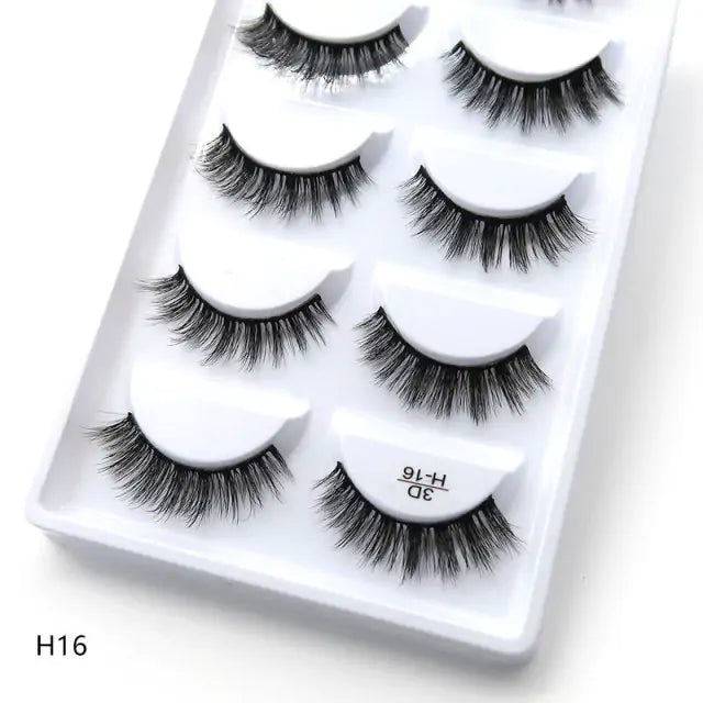 5 Pair 3D Mink Eyelashes