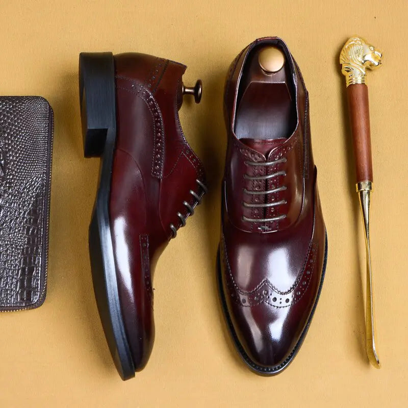 Genuine Leather Oxfords