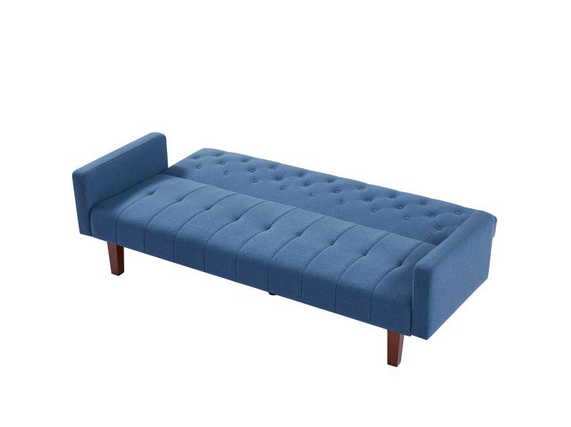 Factory Tufted Back Sofa Mid-Century Convertible Sofa Bed for Living Room