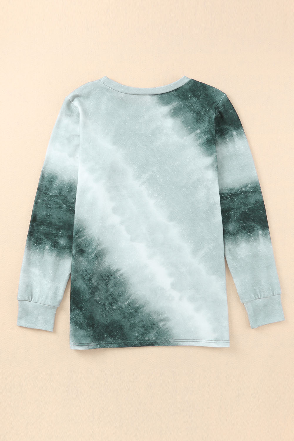 Ombre Grey Tie Dye Casual Long Sleeve Sweatshirt *