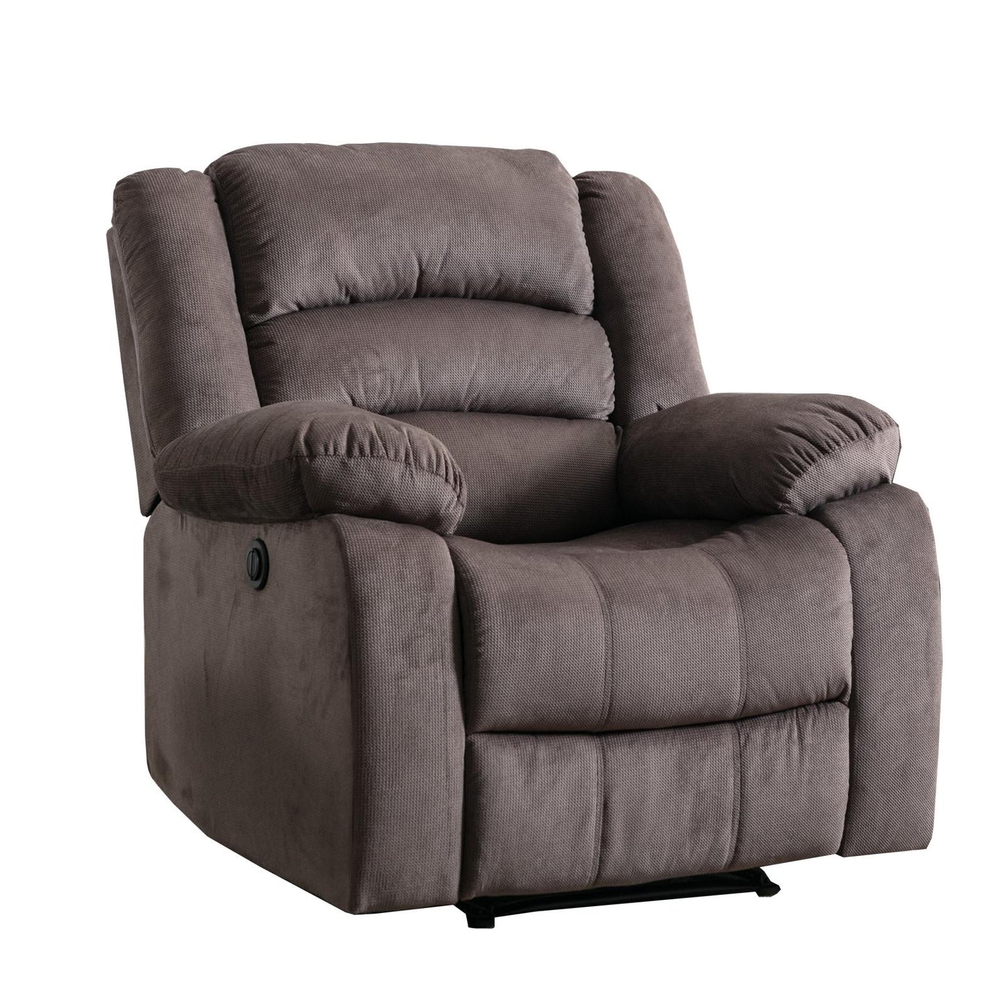 Classic Electric Recliner with Soft Cushion and Back, Armchair