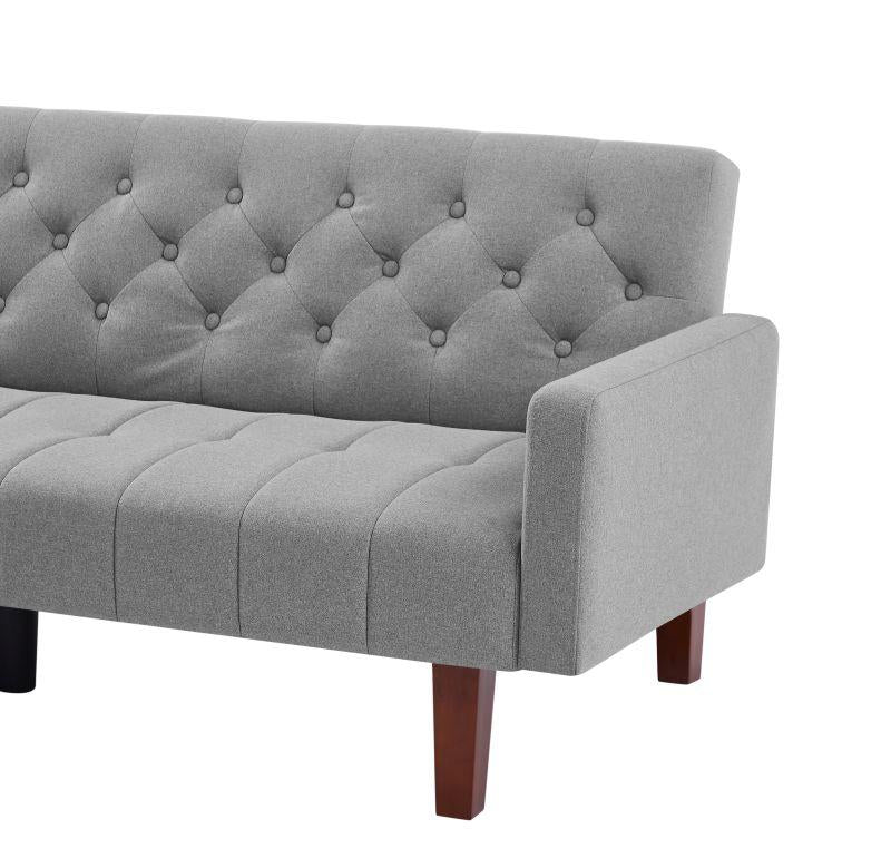 Factory Tufted Back Sofa Mid-Century Convertible Sofa Bed for Living Room