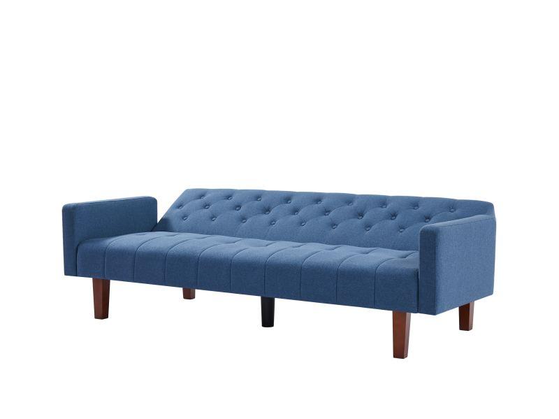 Factory Tufted Back Sofa Mid-Century Convertible Sofa Bed for Living Room