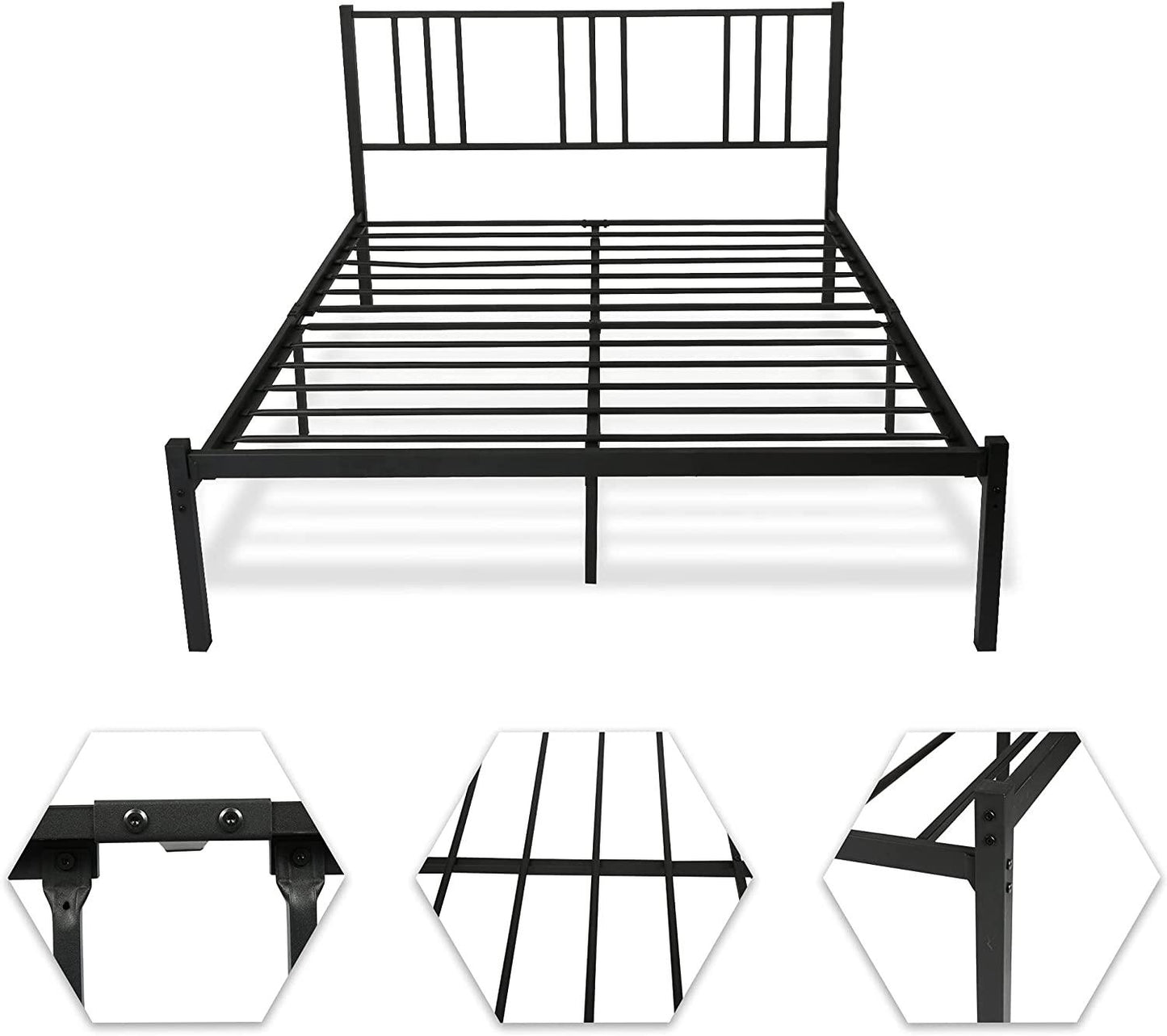 Queen Size Platform Bed w/ Headboard