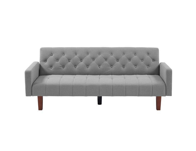 Factory Tufted Back Sofa Mid-Century Convertible Sofa Bed for Living Room