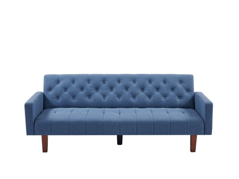 Factory Tufted Back Sofa Mid-Century Convertible Sofa Bed for Living Room