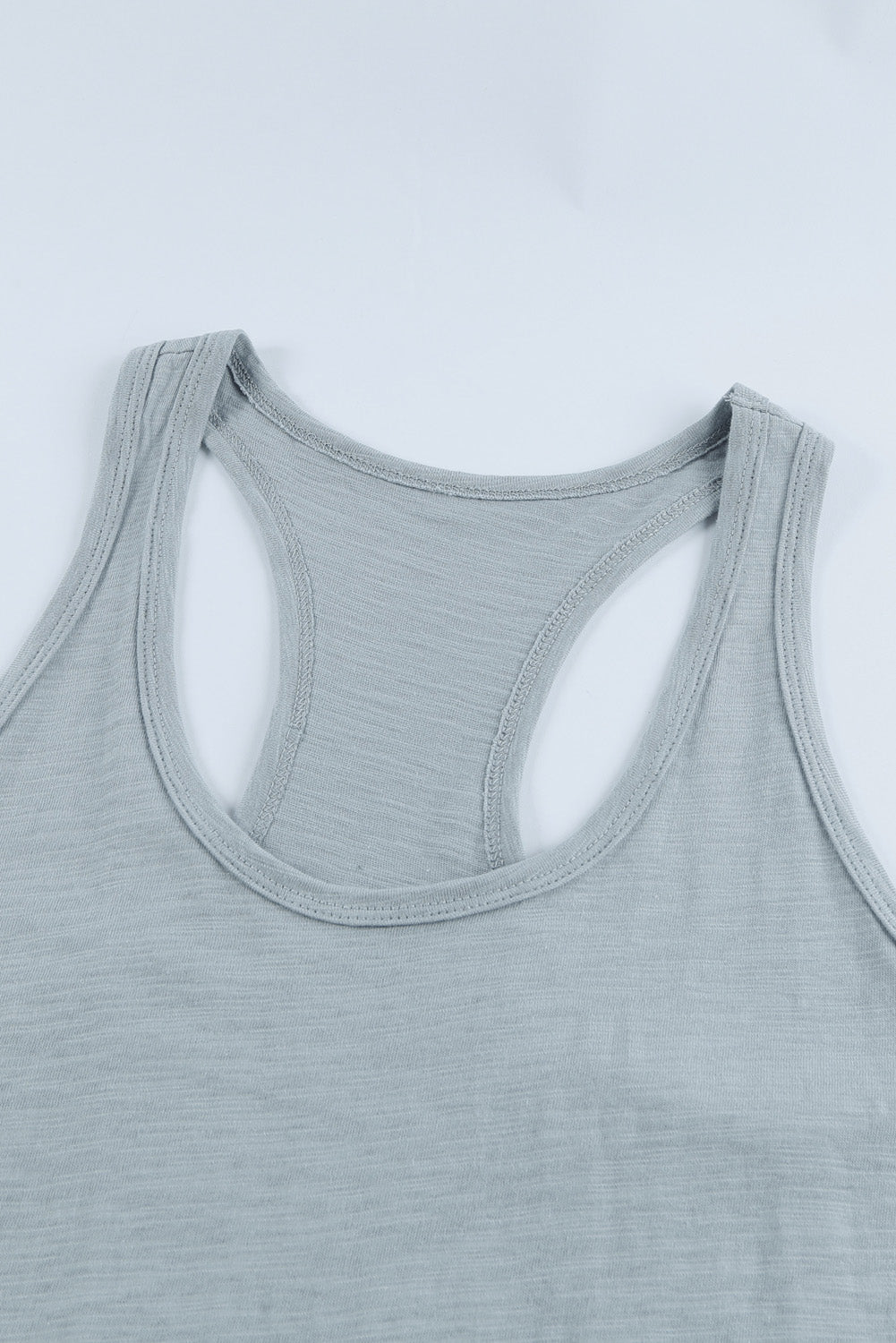 Scoop Neck Basic Solid Tank Top *