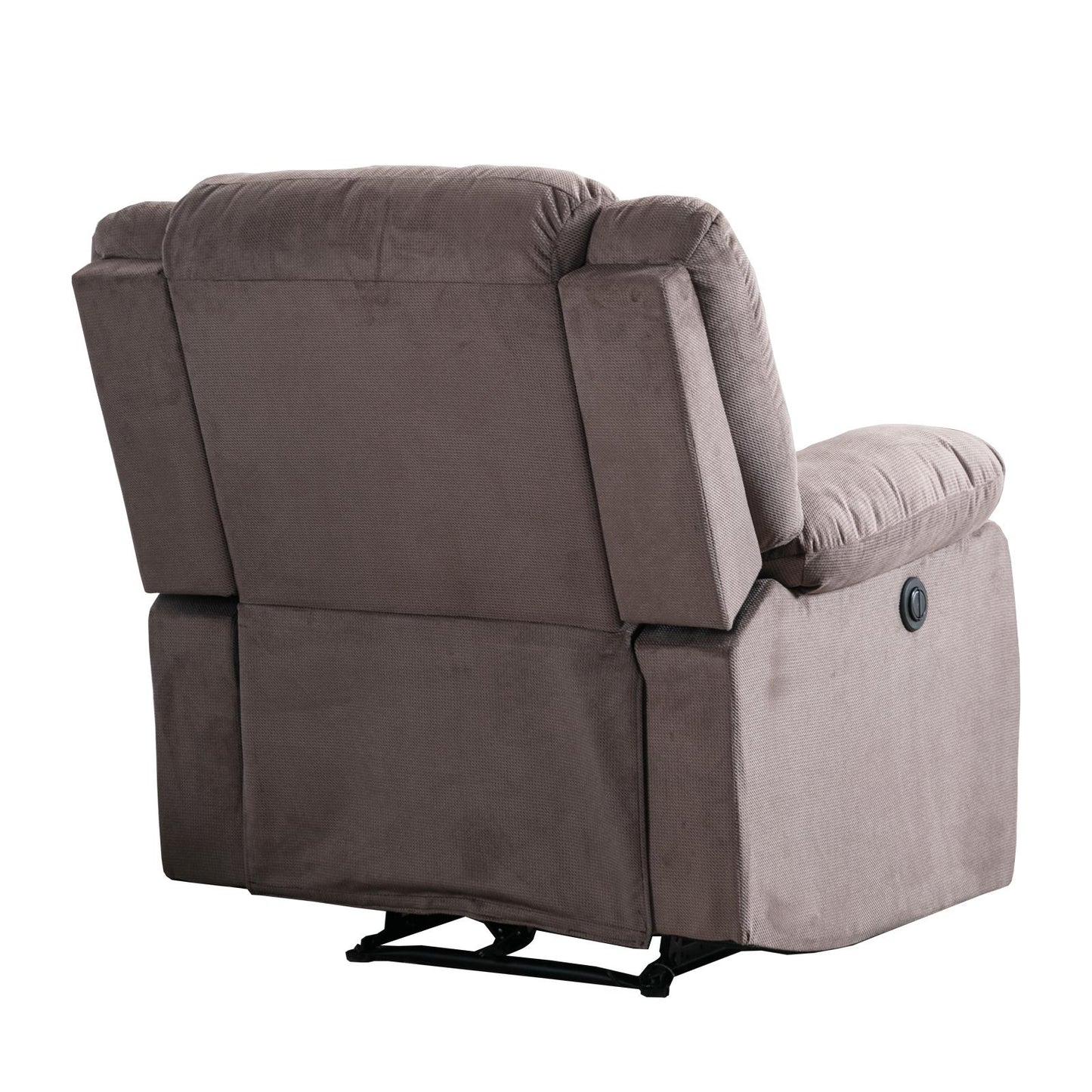 Classic Electric Recliner with Soft Cushion and Back, Armchair