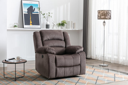 Classic Electric Recliner with Soft Cushion and Back, Armchair