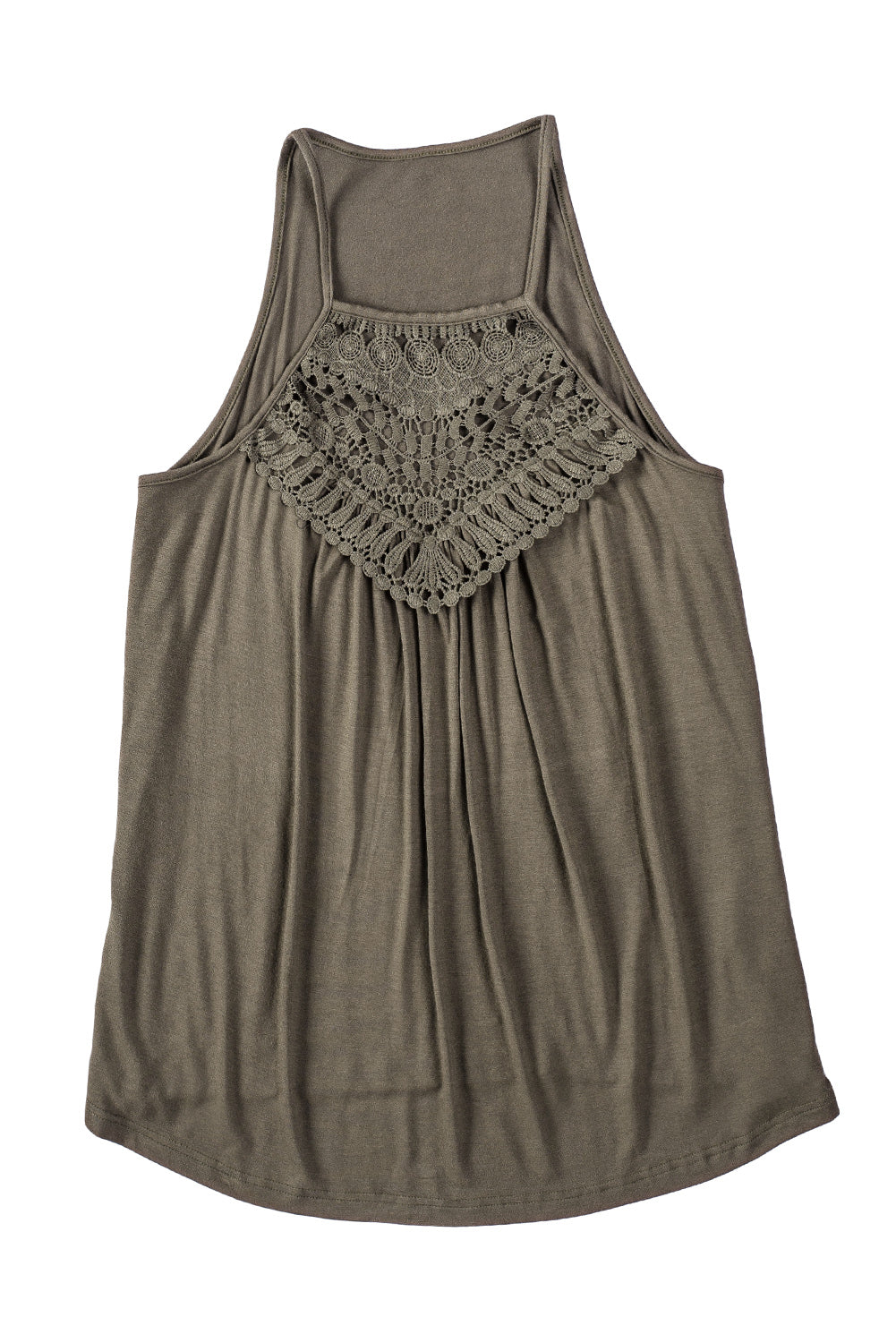 Casual Crochet Lace Detail Halter Top *