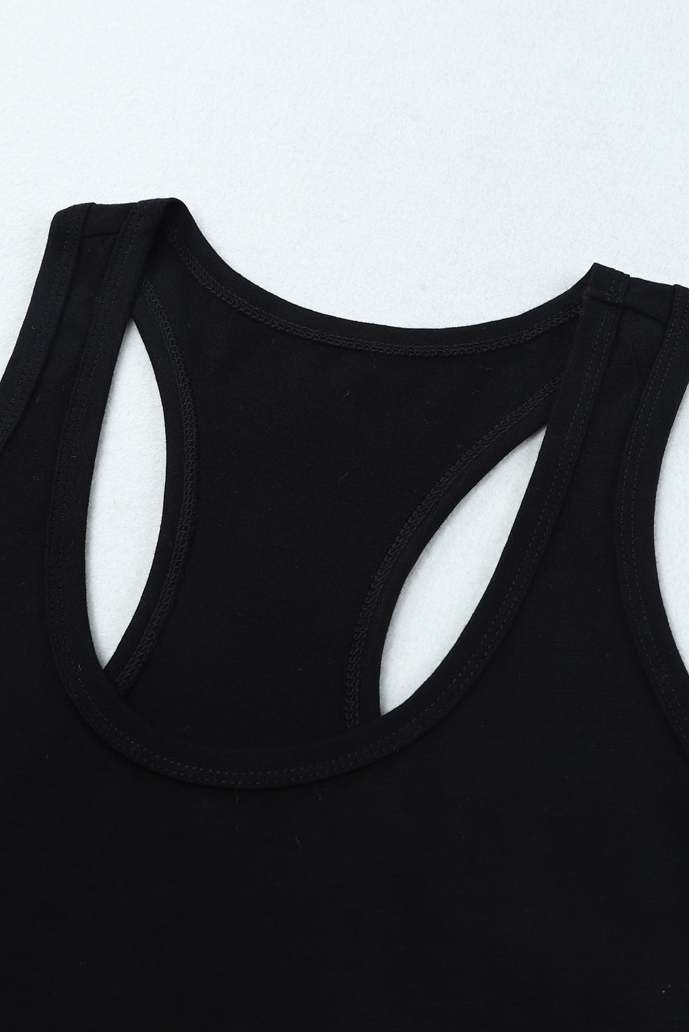 Basic Scoop Neck Solid Tank Top *