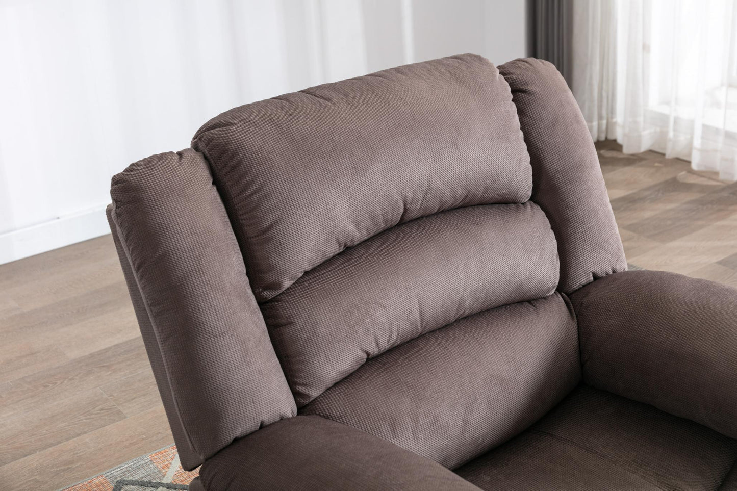 Classic Electric Recliner with Soft Cushion and Back, Armchair